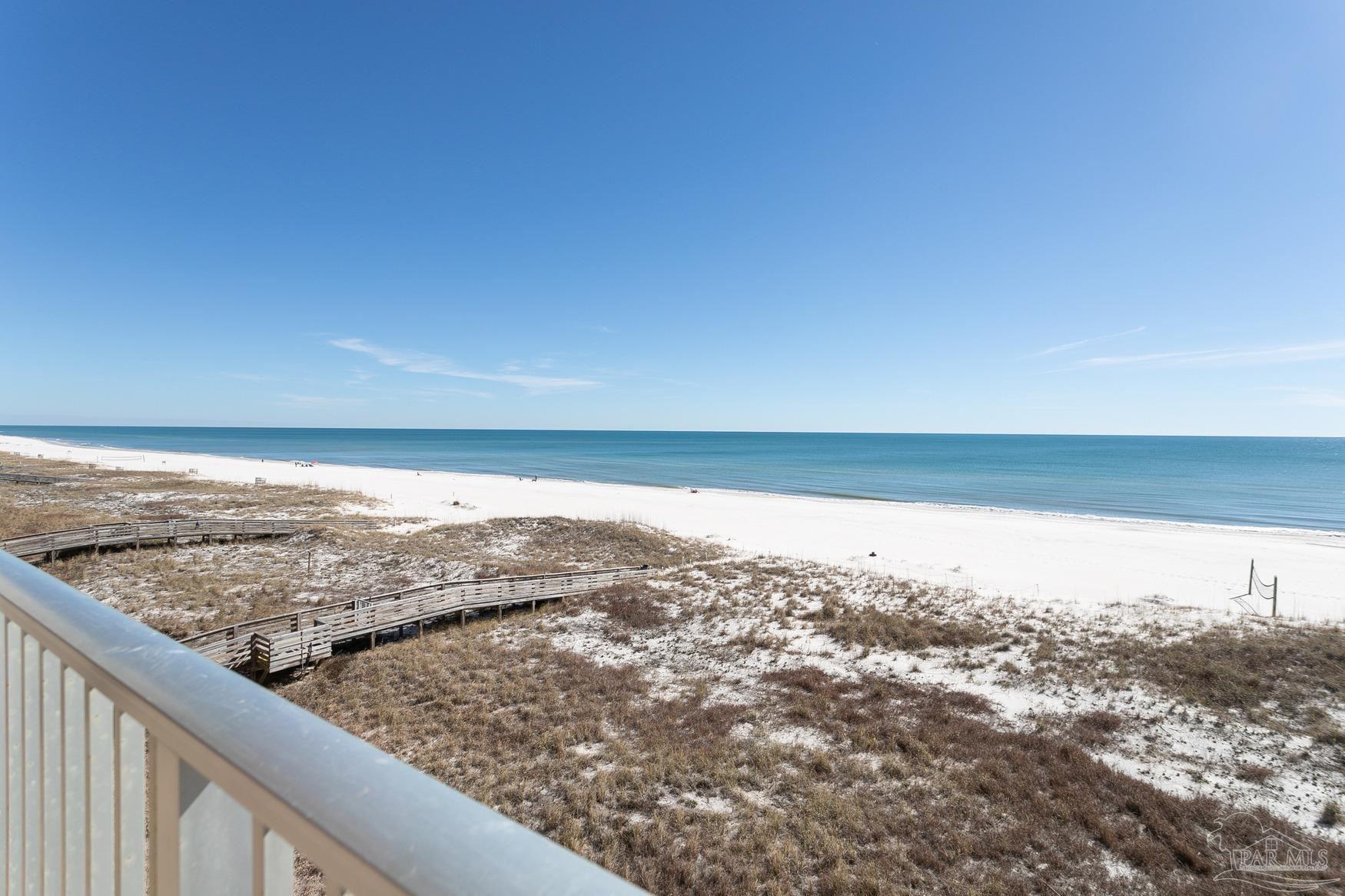 a view of beach and ocean