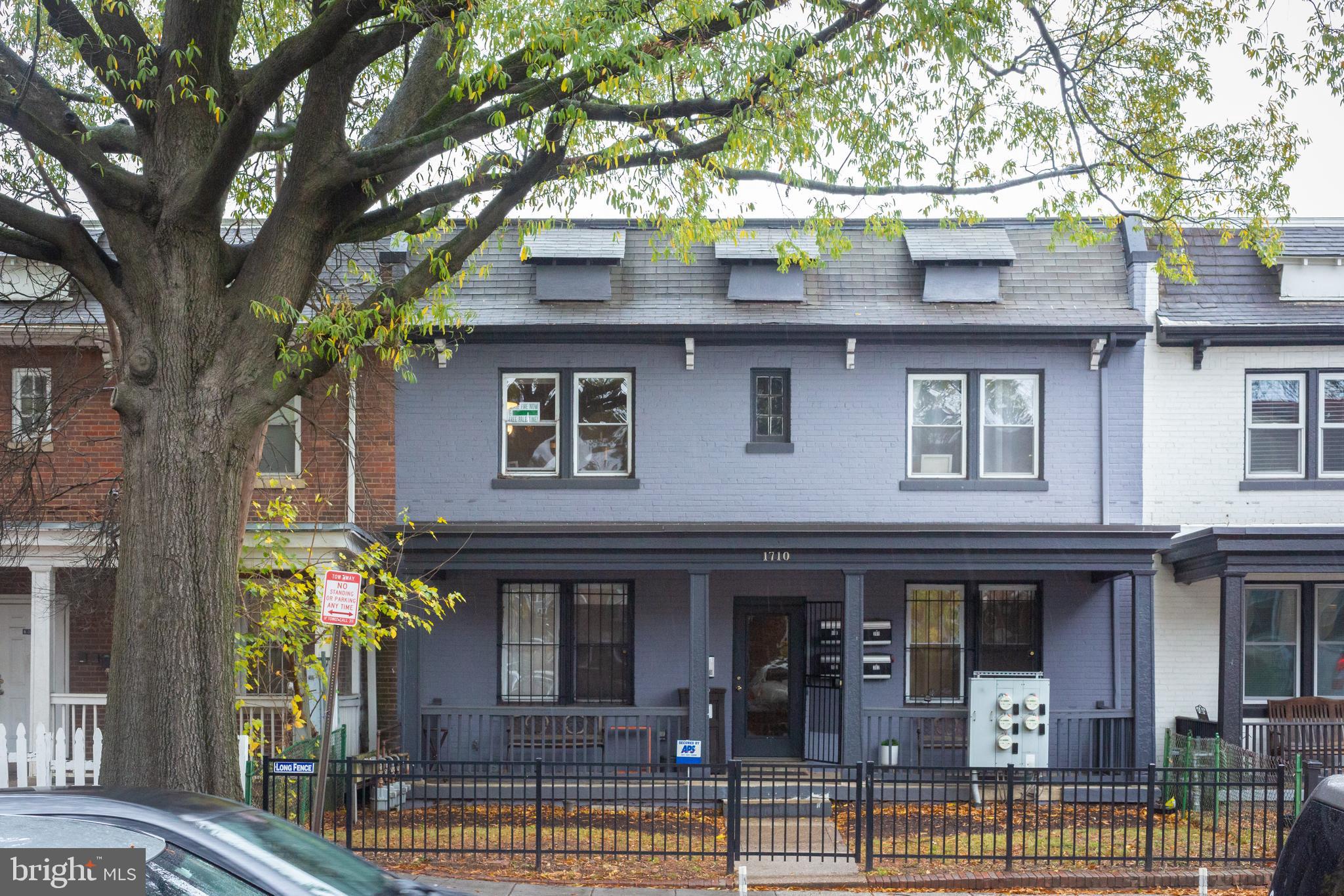 a front view of a house