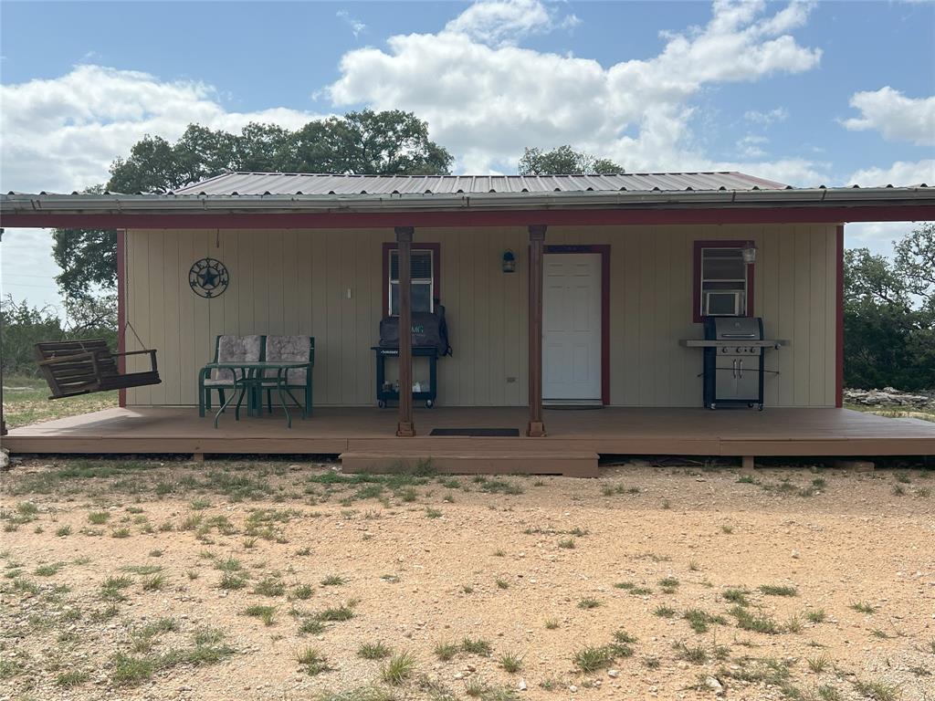 a view of a house with a wooden floor