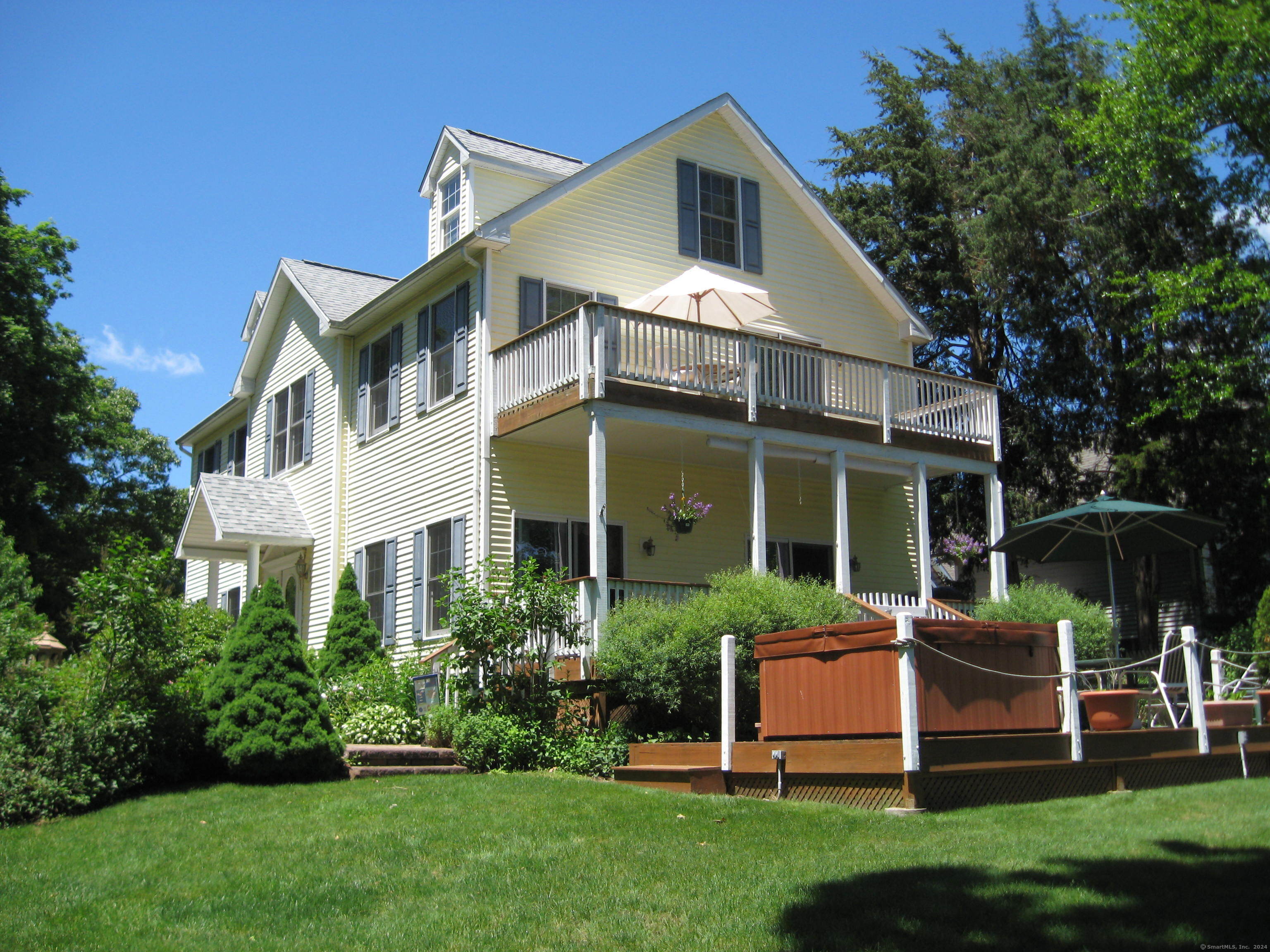 25 Lanphiers Cove has fantastic water views from the large porch and decks