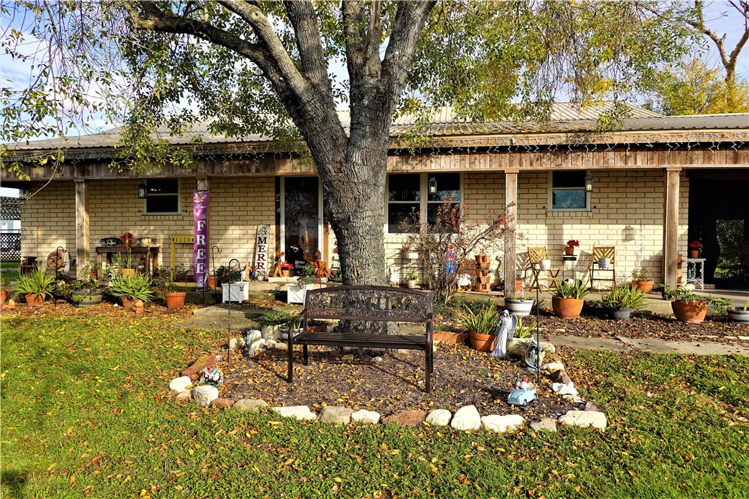 a view of a house with patio