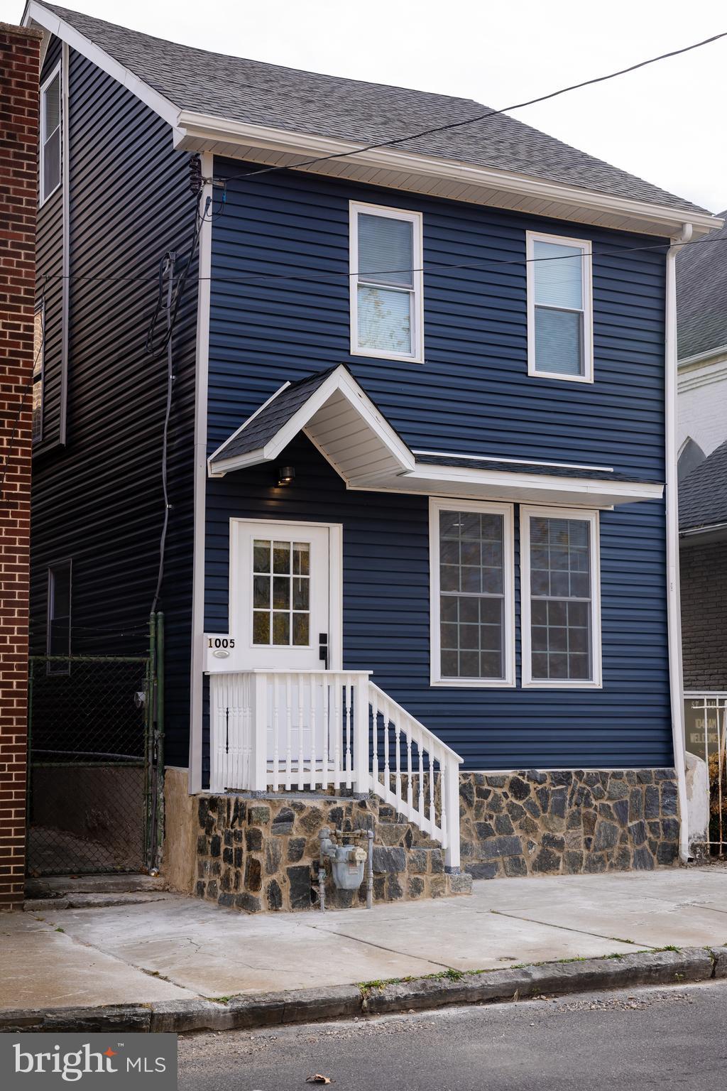 a front view of a house