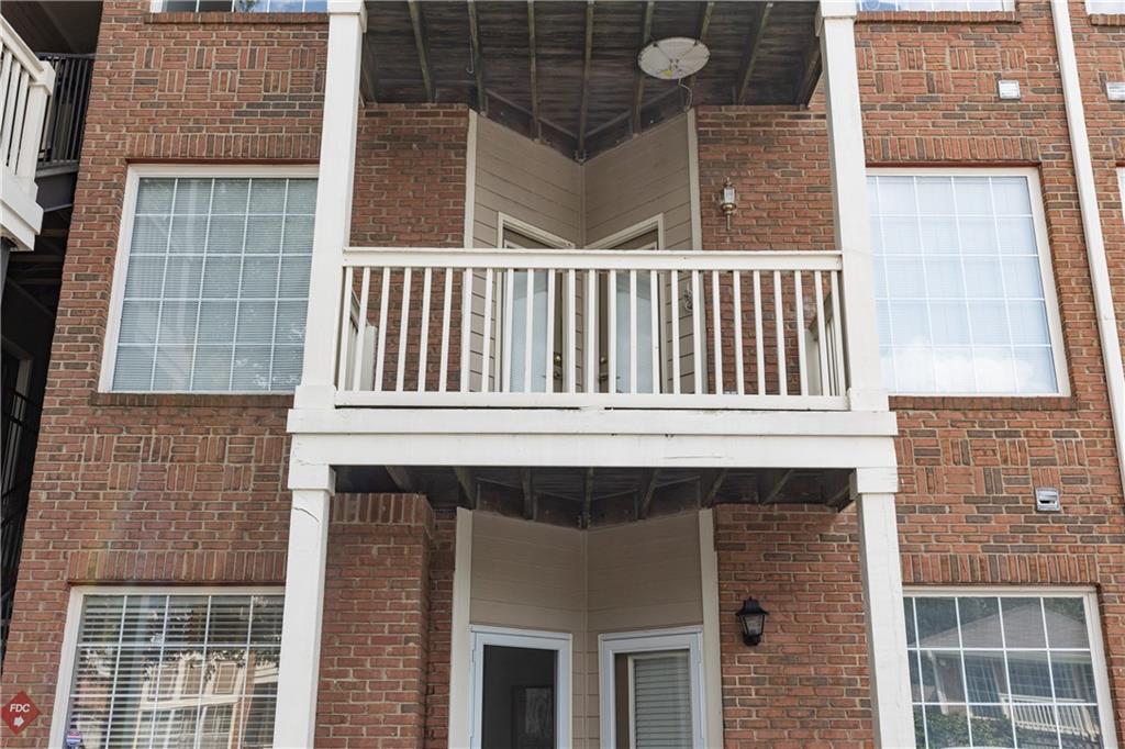 a front view of a house with a window