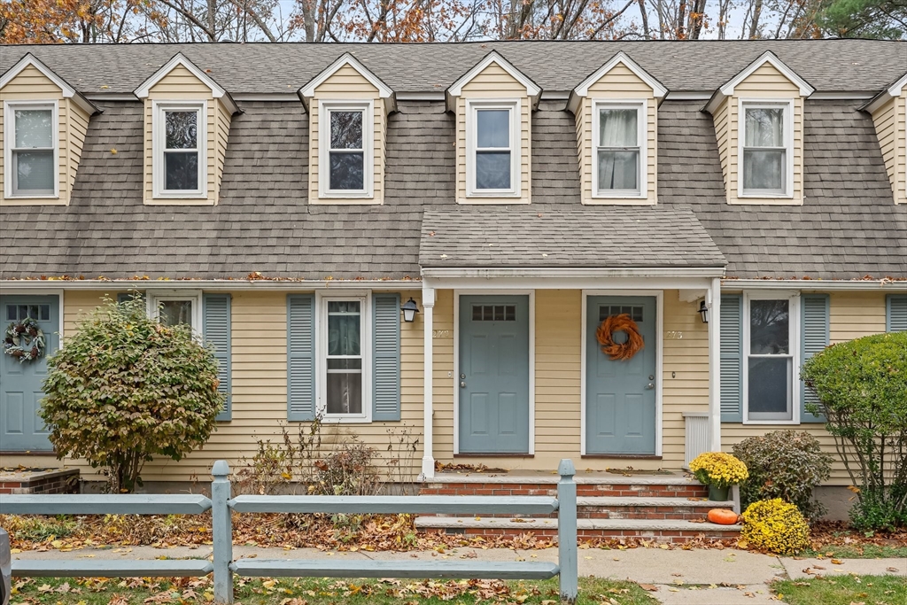 a front view of a house