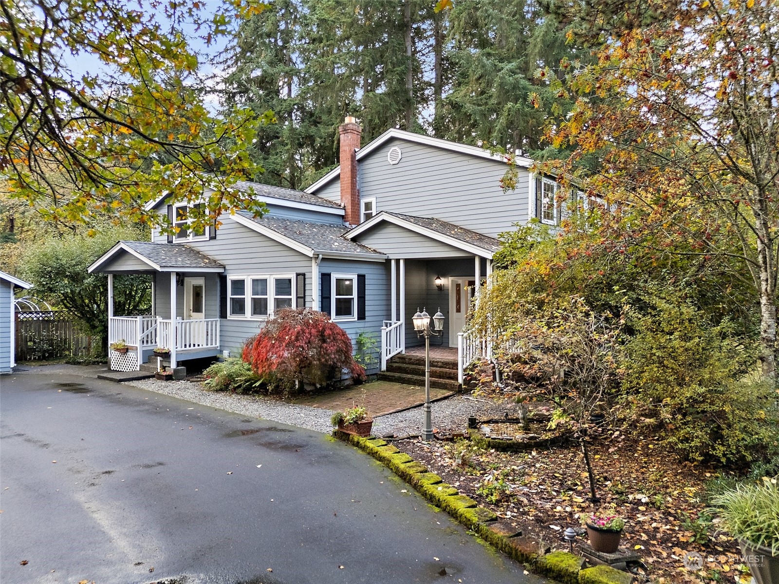 front view of a house with a small yard