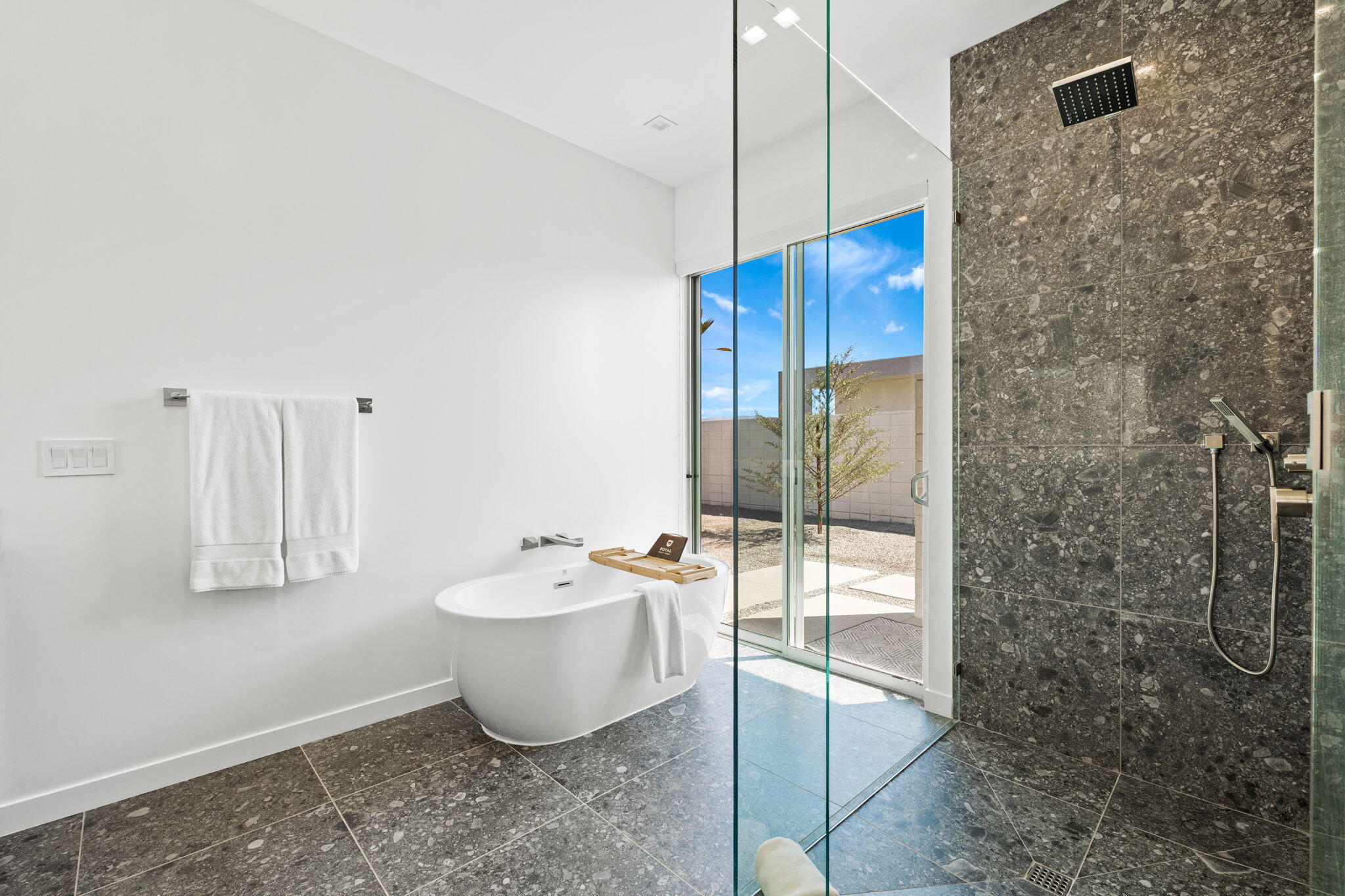 Gray Bathroom - Contemporary - bathroom - Carla Lane Interiors