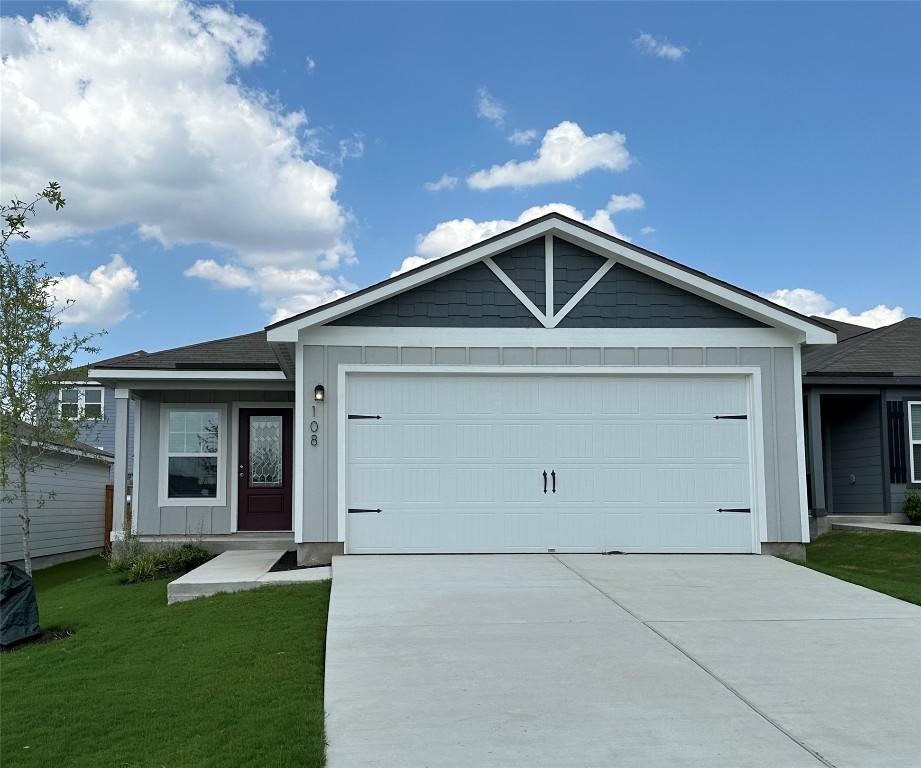 Welcome home to the three-bedroom, two-bathroom Hawthorne plan at Cool Water at Sonterra! An inviting front porch welcomes you inside to discover all that this impressive home has to offer. Youll find upgrades such as WI-Fi enabled garage door opener with ability to link to Amazon Key, programmable thermostat and blinds at front window.