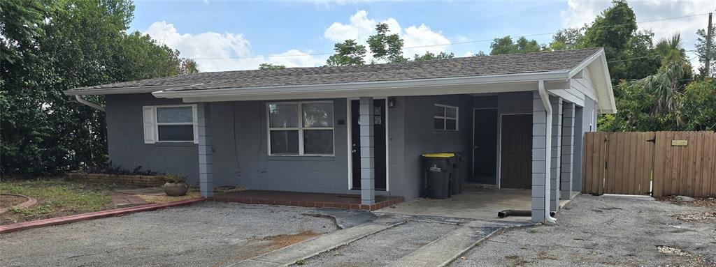 a front view of a house