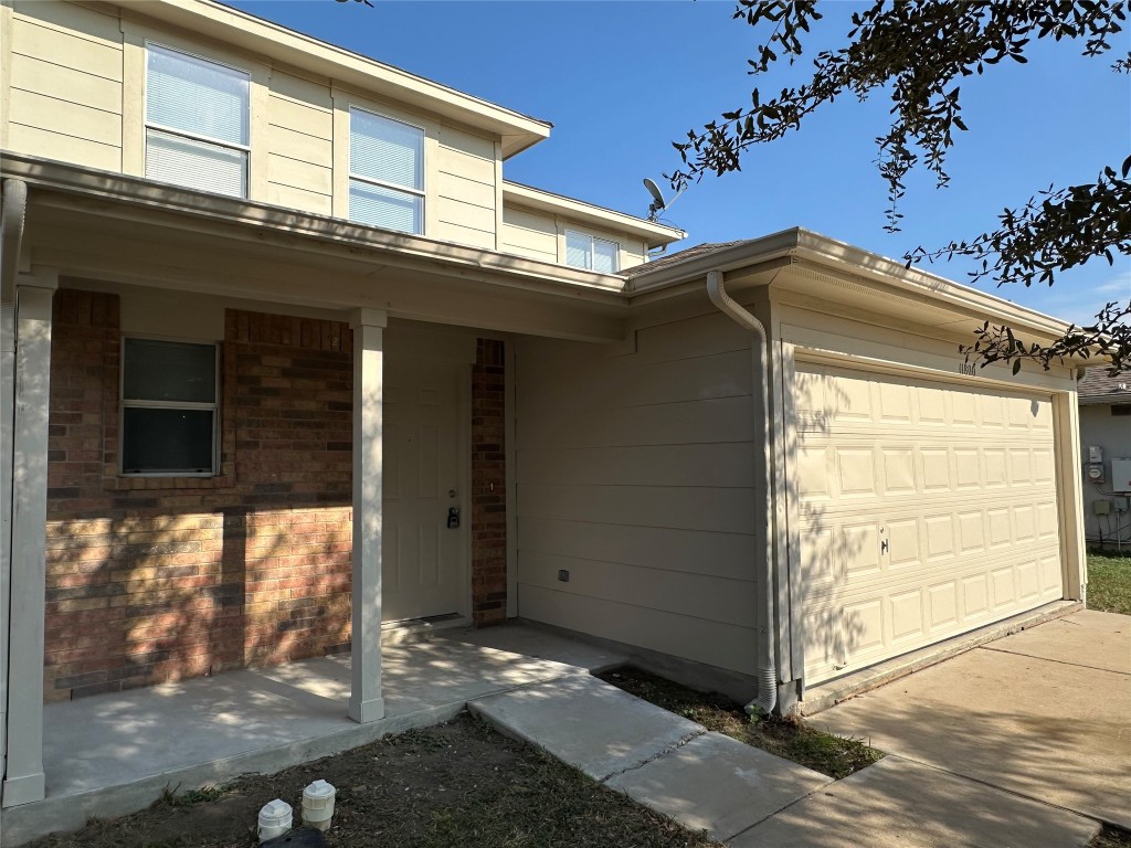 a front view of a house