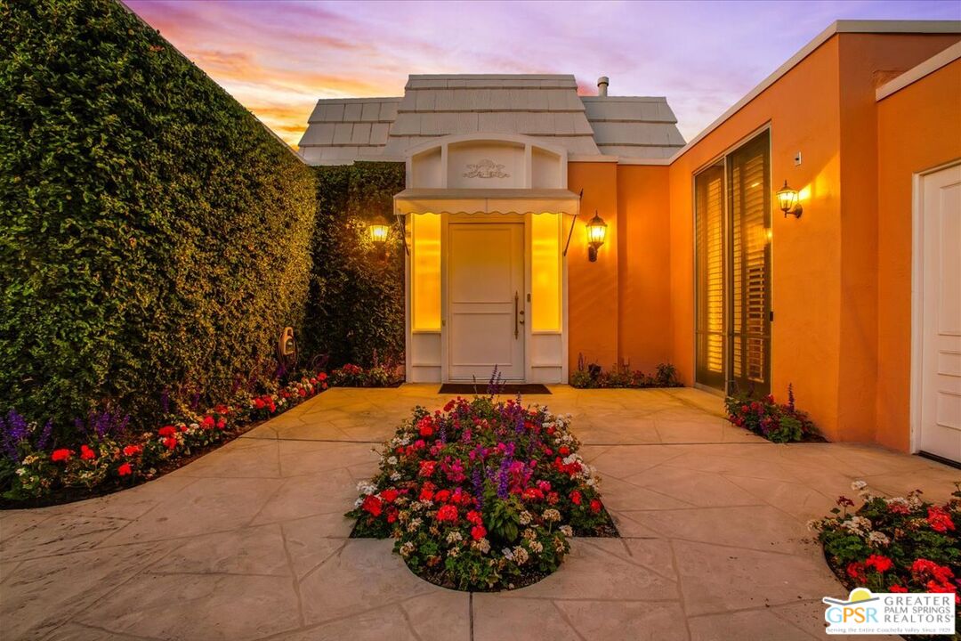 a front view of a house with entryway