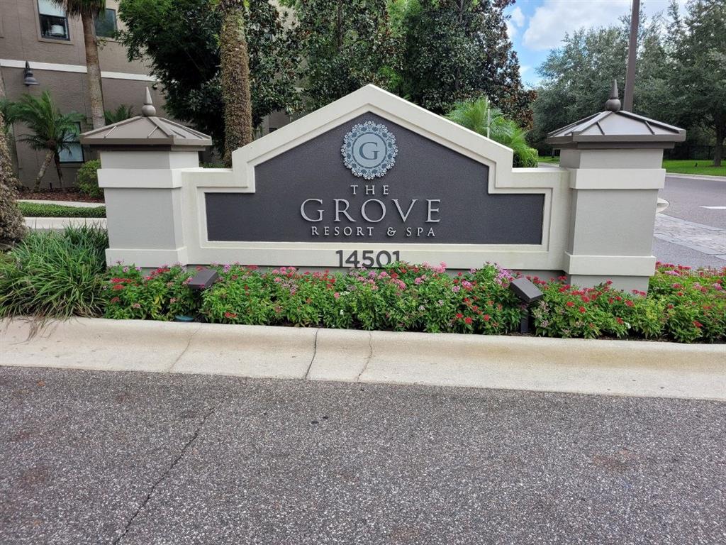 a view of a sign board with a sign broad