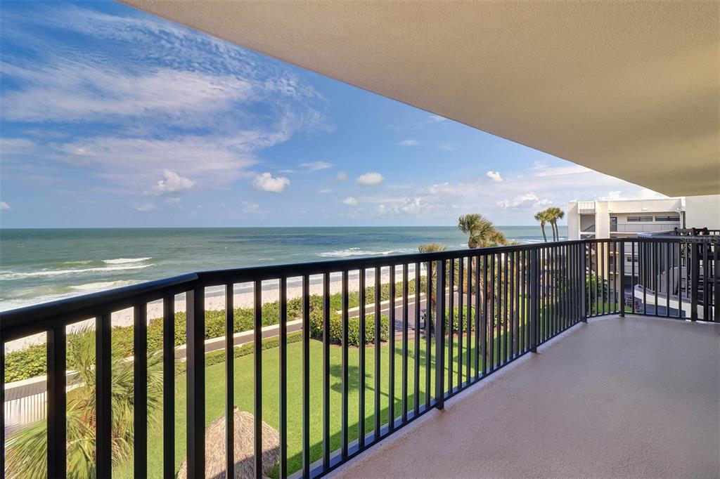 a view of a balcony