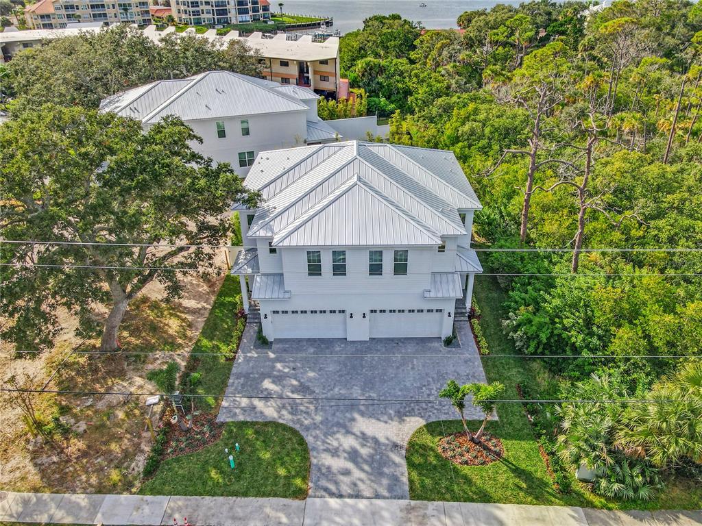 a house with trees in the background