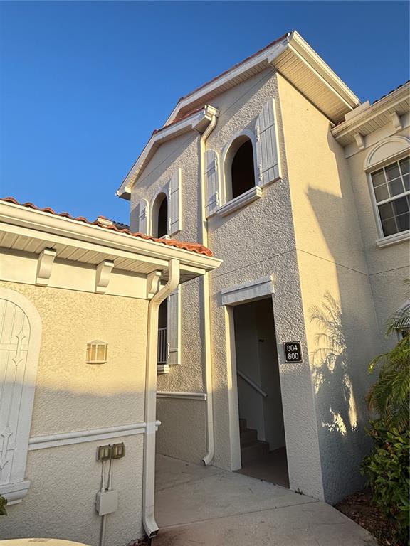 a view of a house with a door