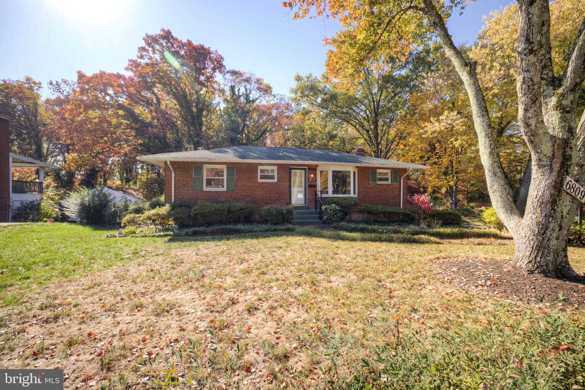 front view of house with a yard