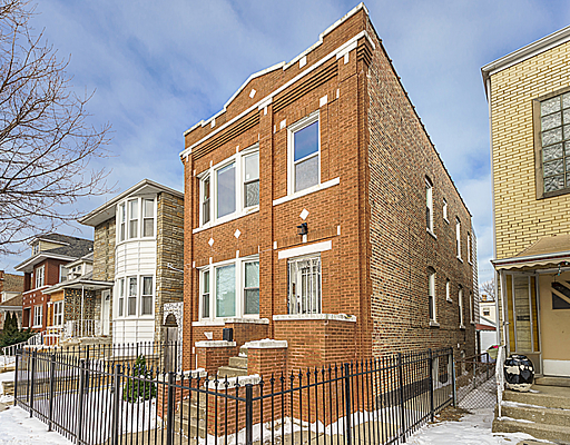 a front view of a house