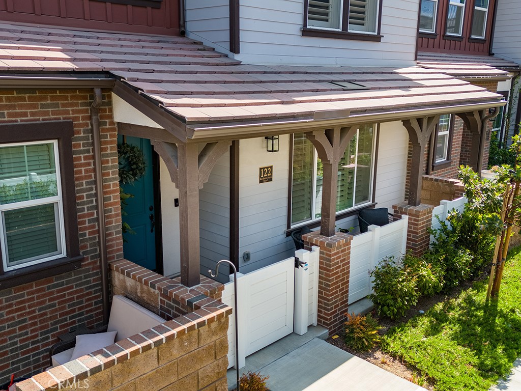 a front view of house