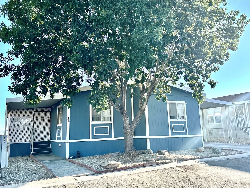 a front view of a house