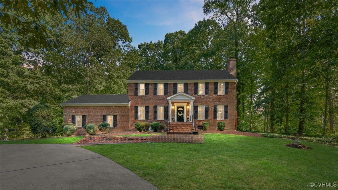 Brick, colonial home