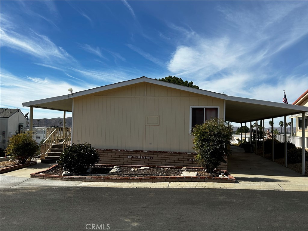 a front view of a house