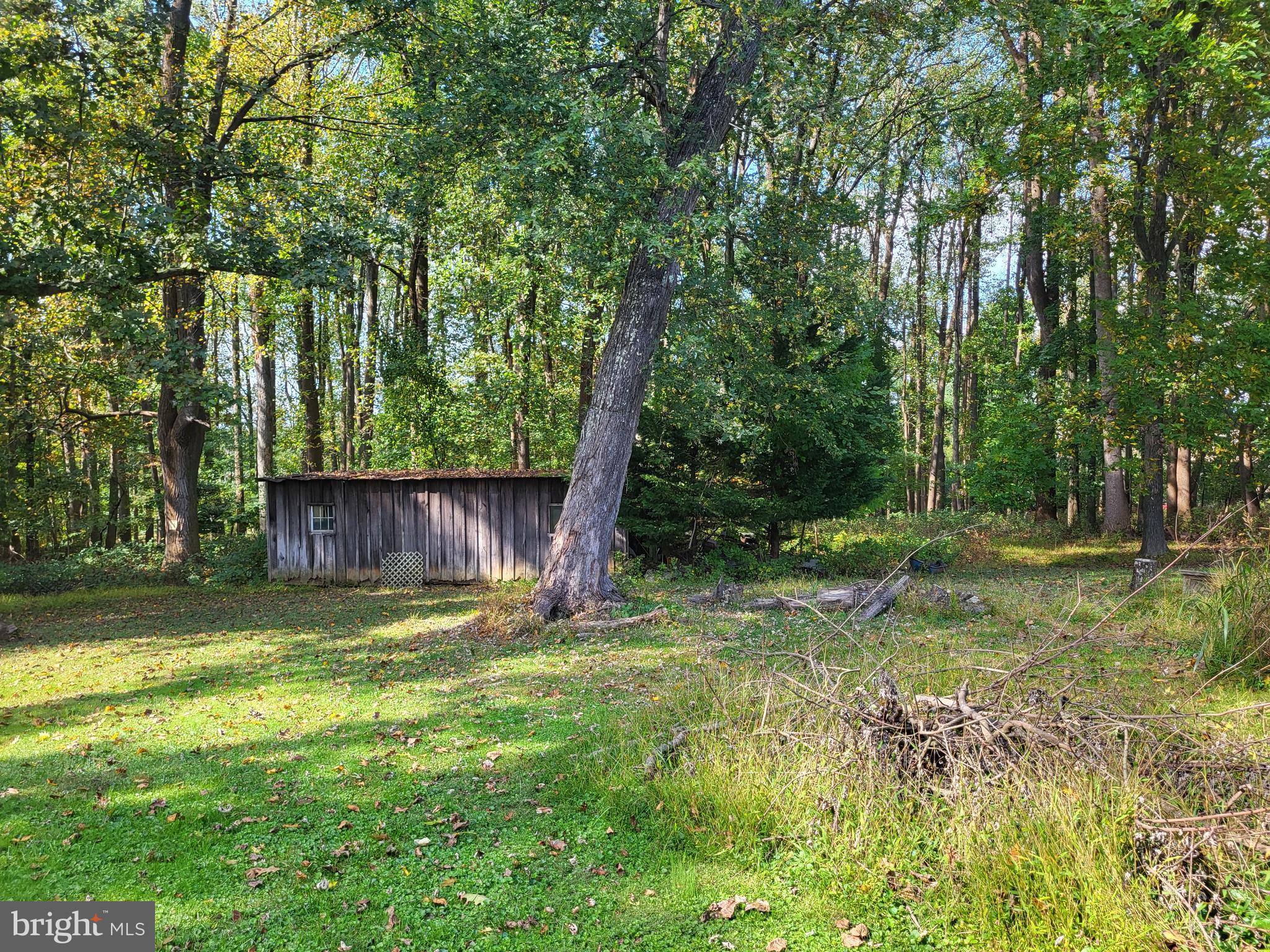 a backyard of a house