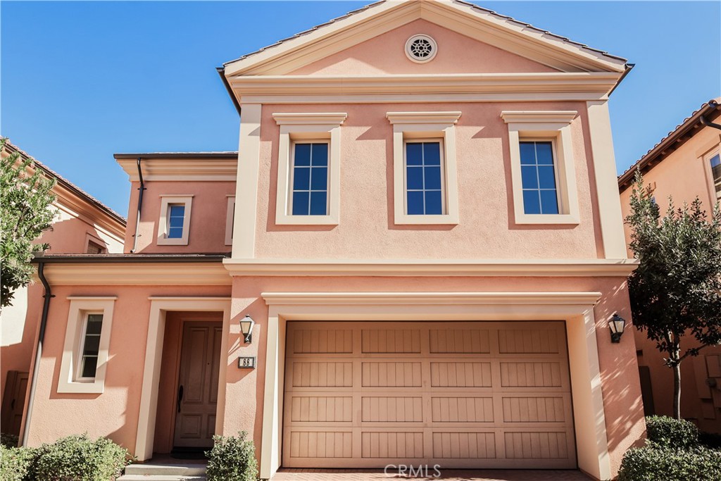 a front view of a house