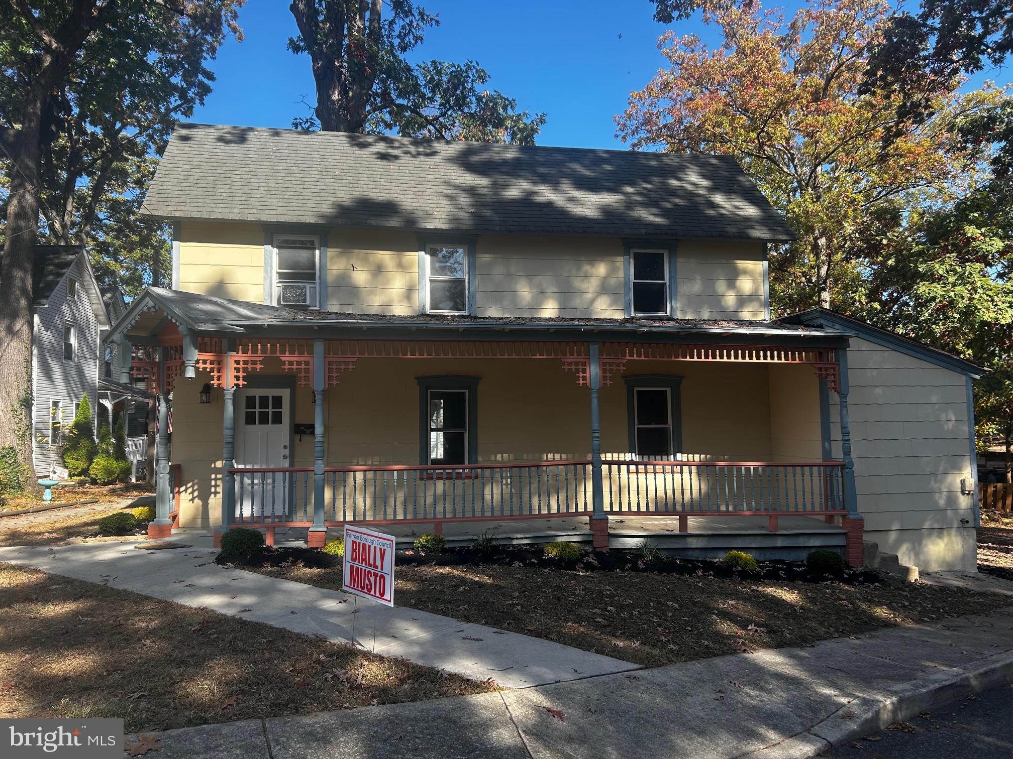 a front view of house