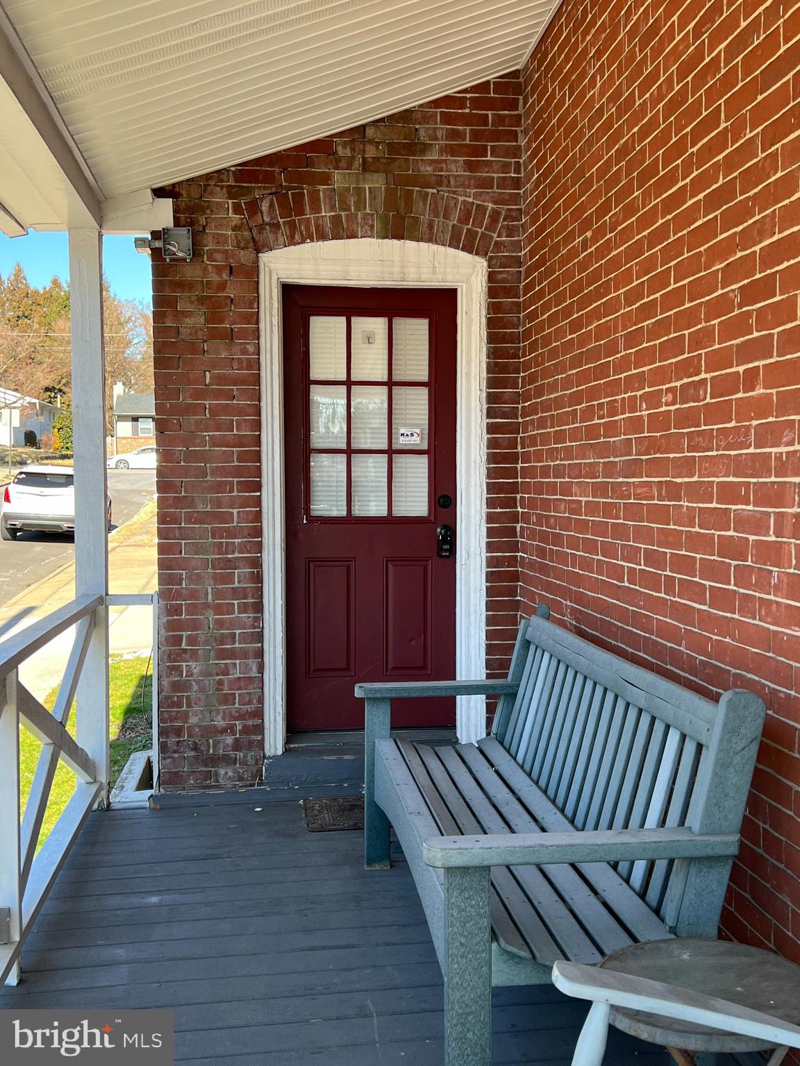 a view of outdoor seating space