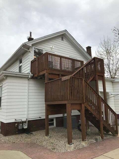 a view of a house with a deck