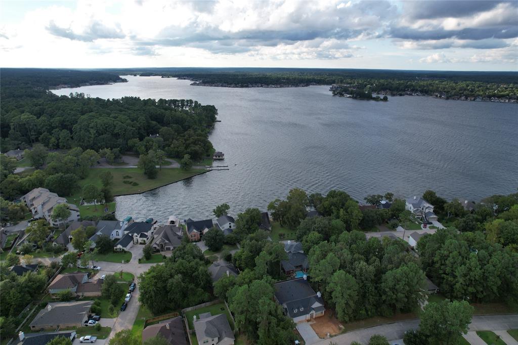 an aerial view of a houses with outdoor space