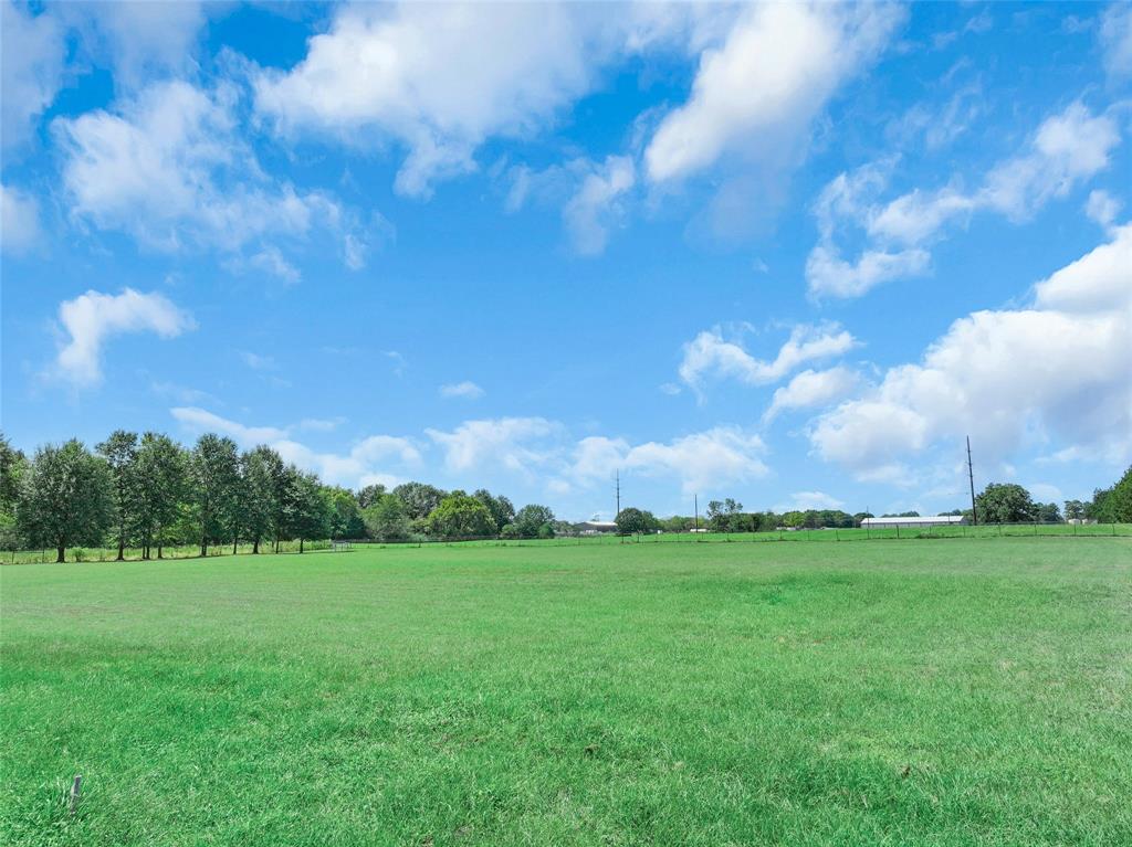 a view of a grassy field