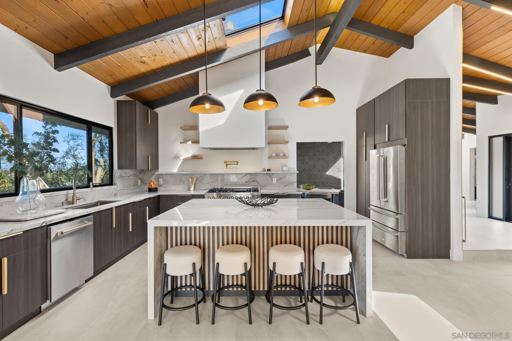 a table and chairs in a kitchen