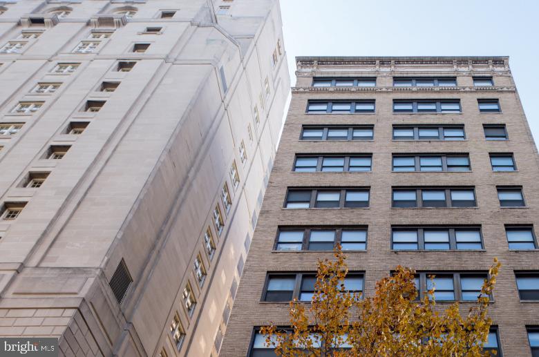 a view of a large building with many windows