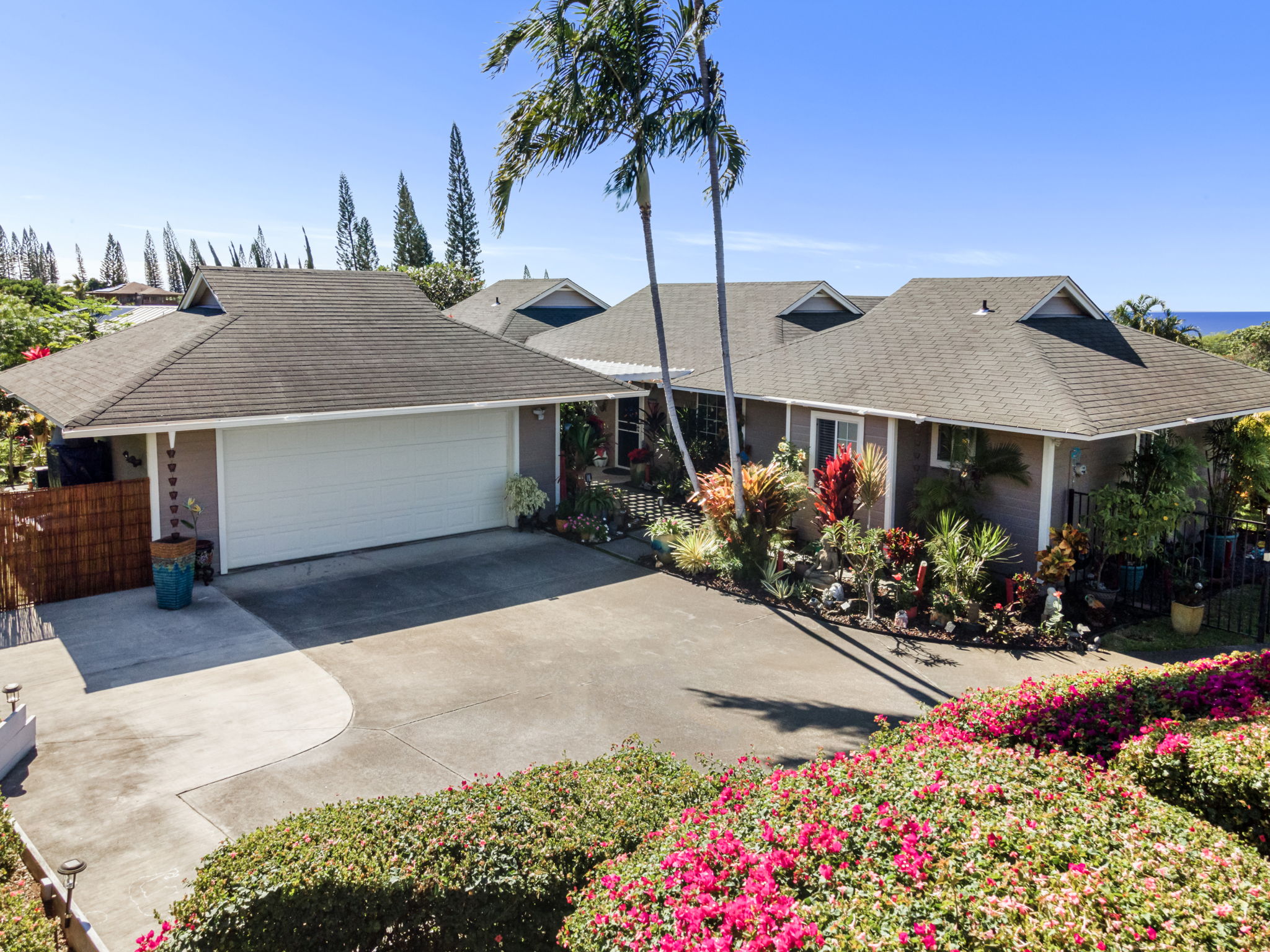 a view of a house with a patio