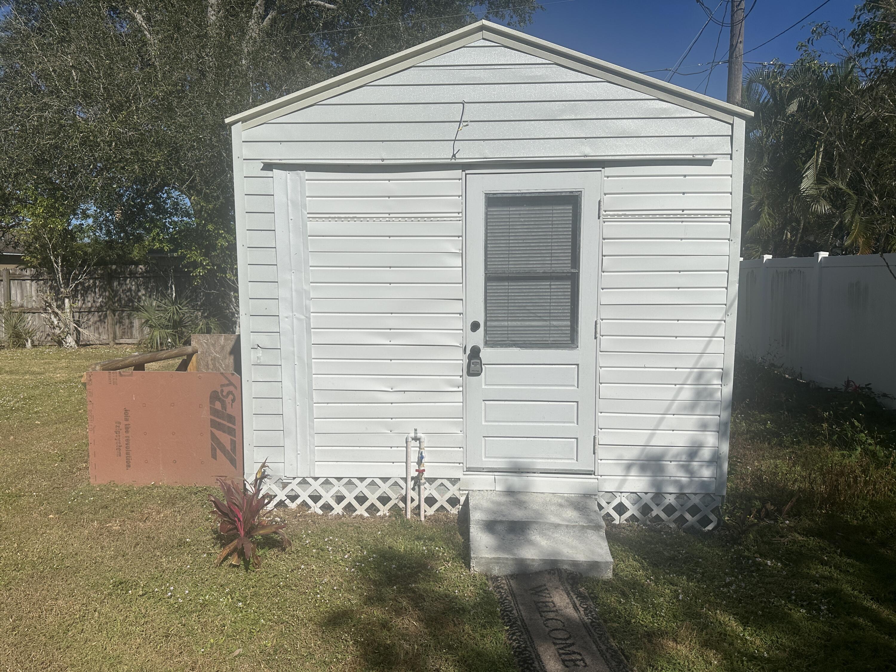 a front view of a house