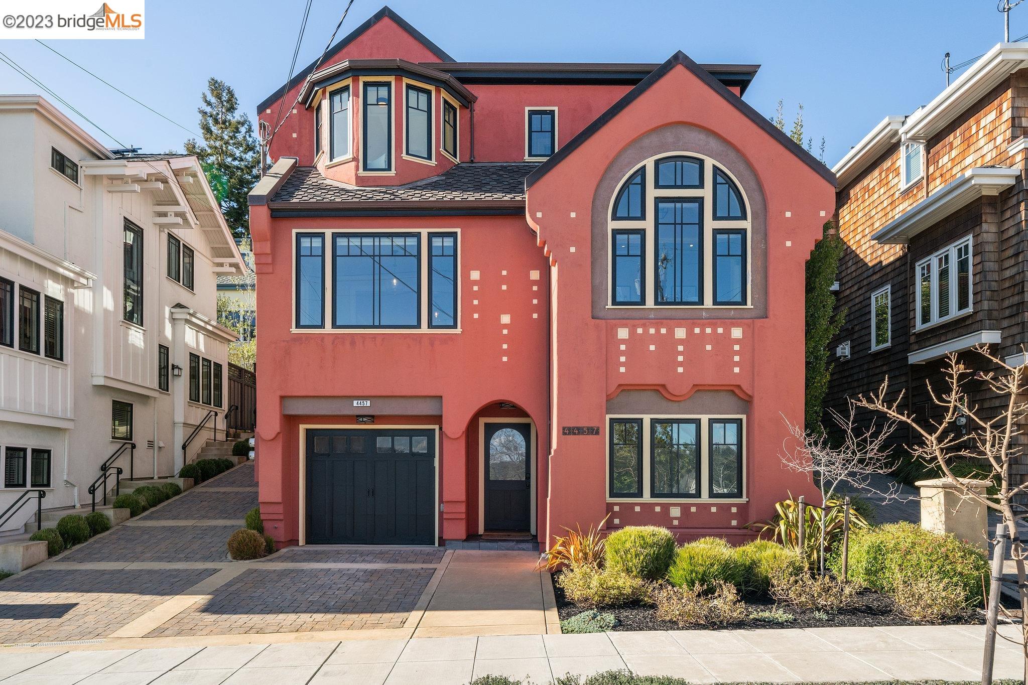 a front view of a house