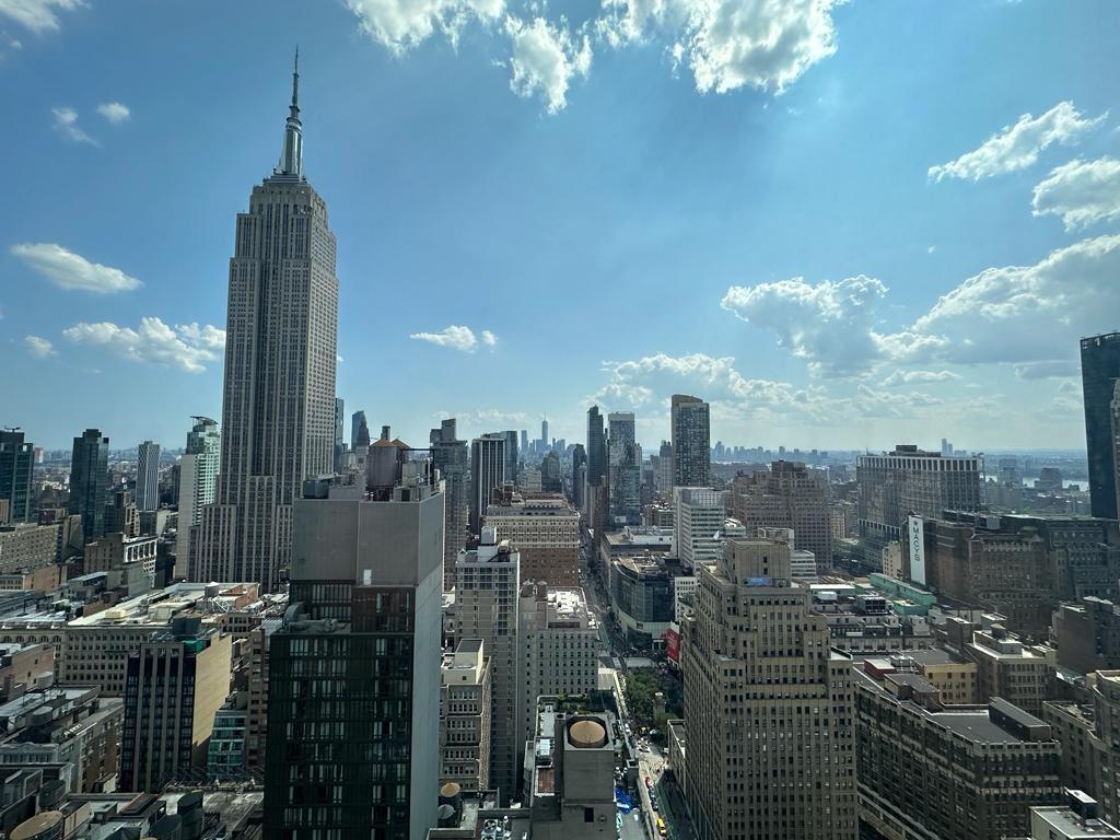 a city view with lot of high rise buildings