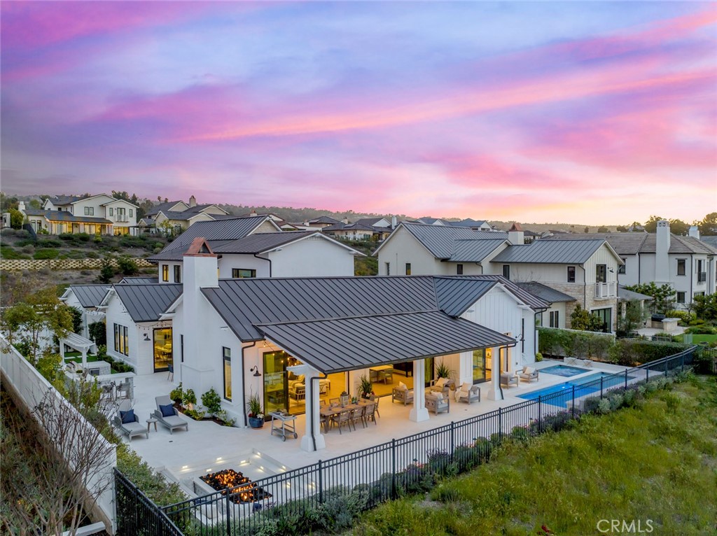 View of the home from the golf course