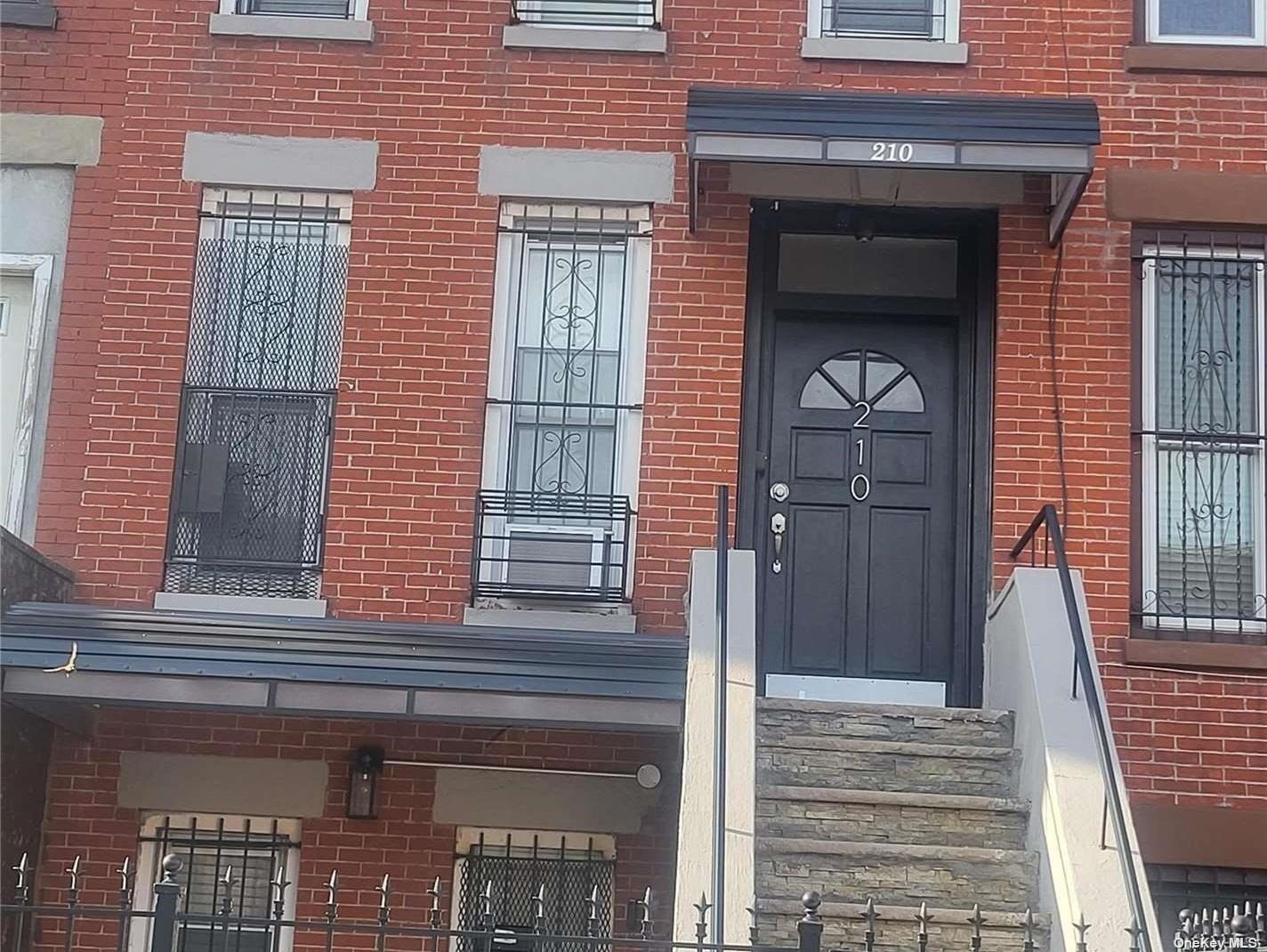 a front view of a house with a window