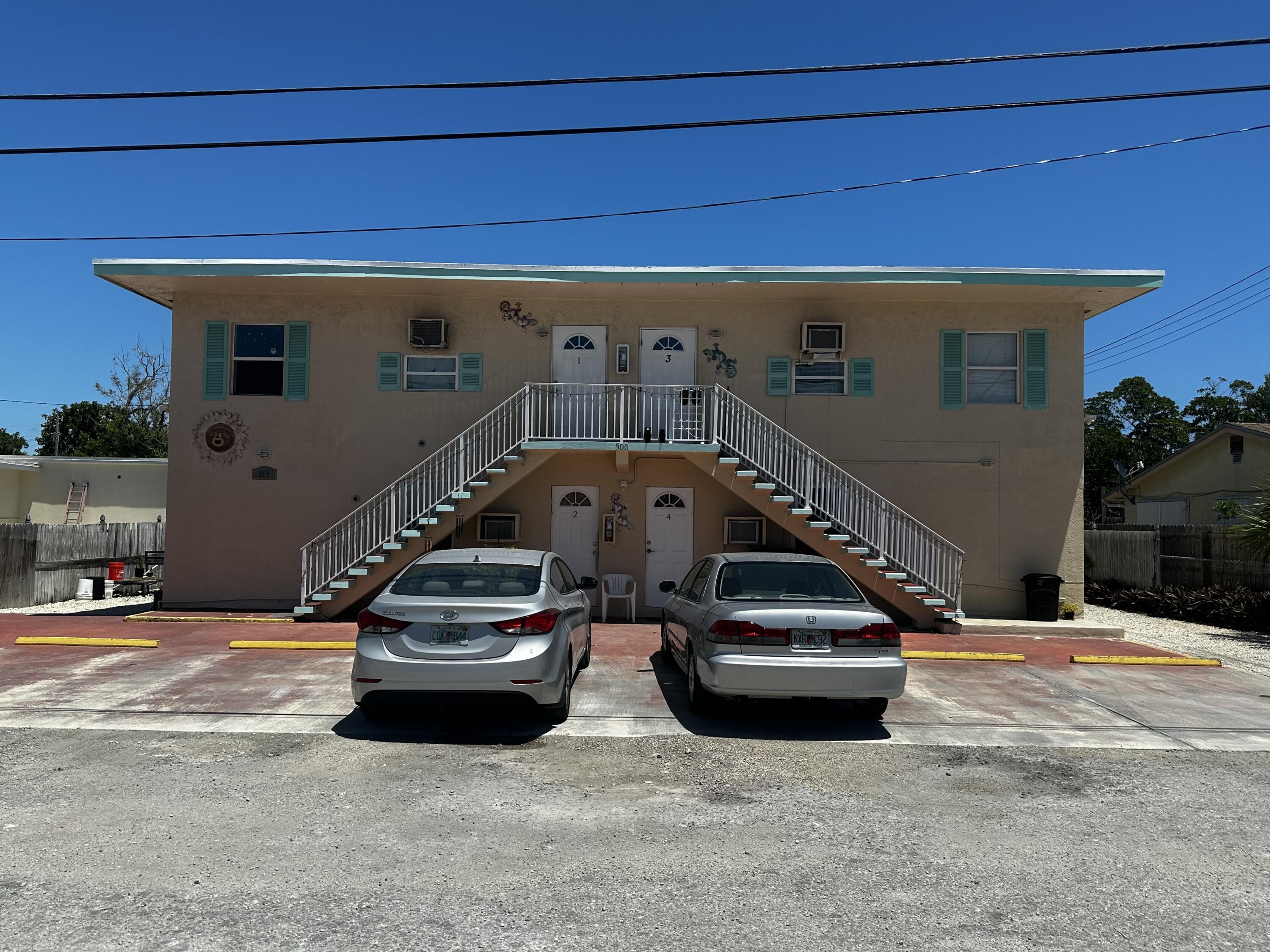 a car parked in front of a house