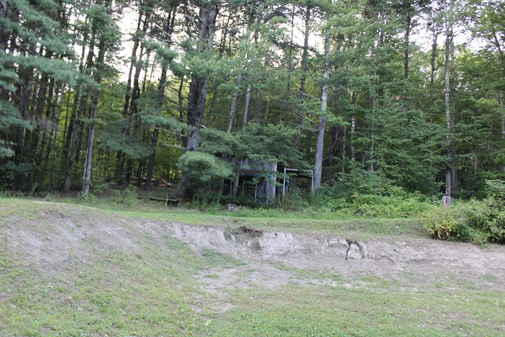 a view of outdoor space and trees all around