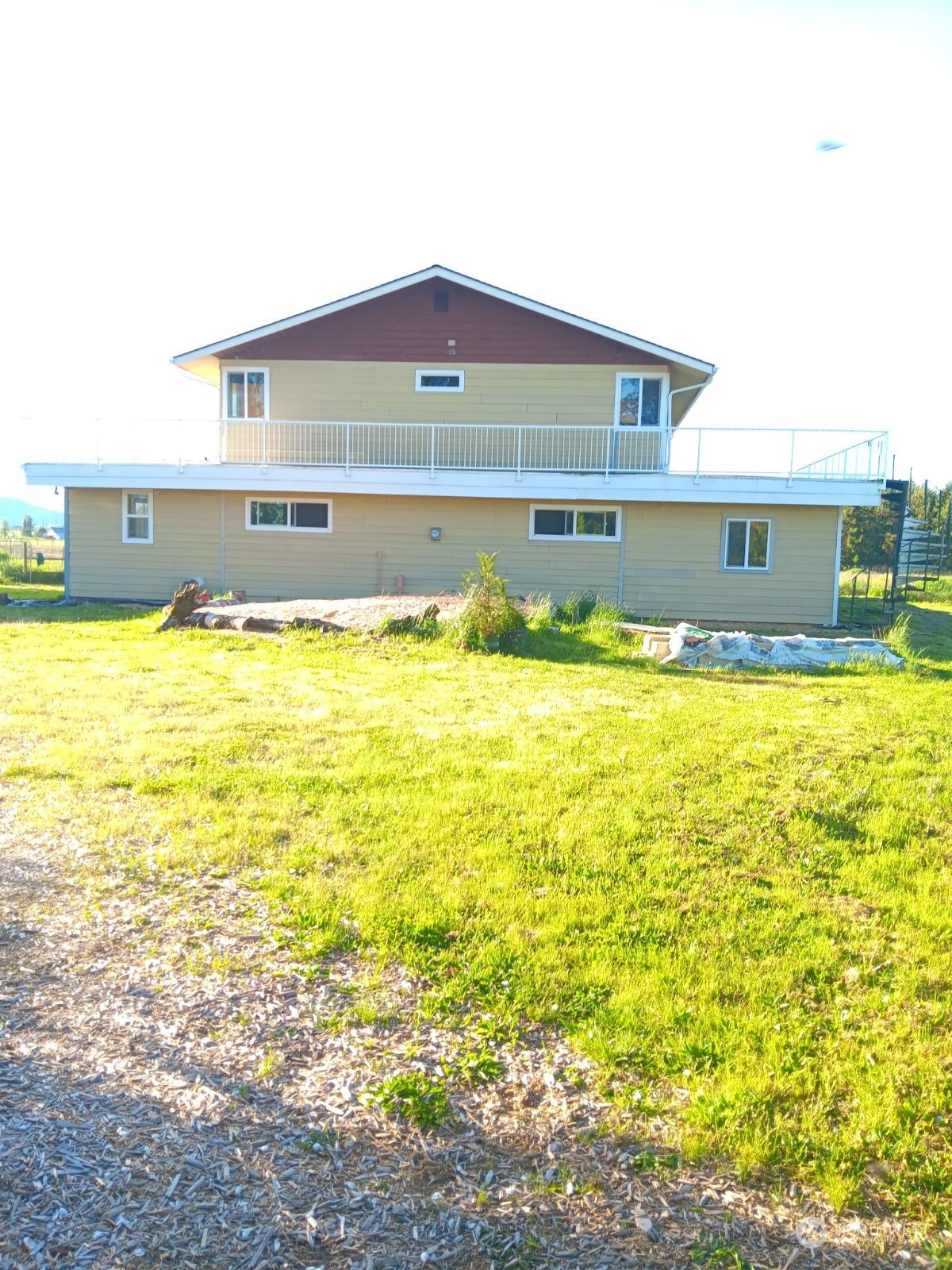 a view of a house with a ocean view