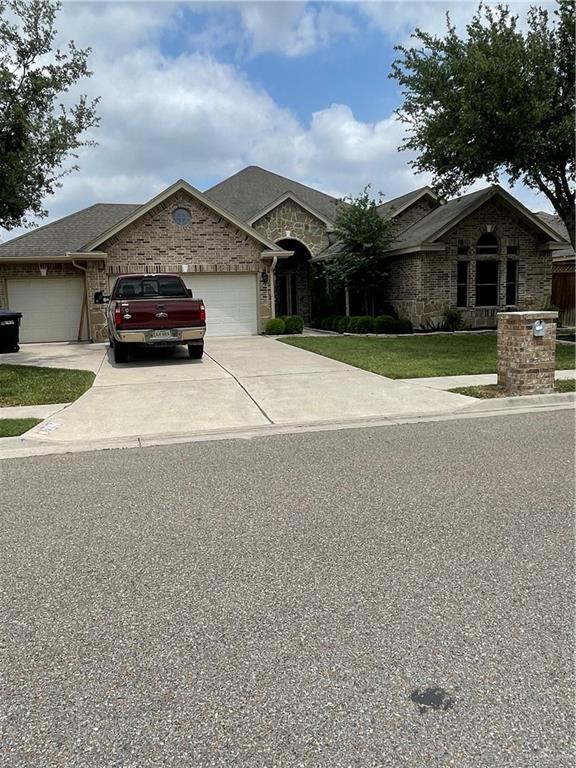 a car parked in front of a house