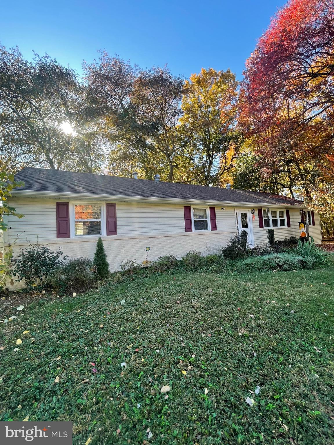 front view of a house and a yard