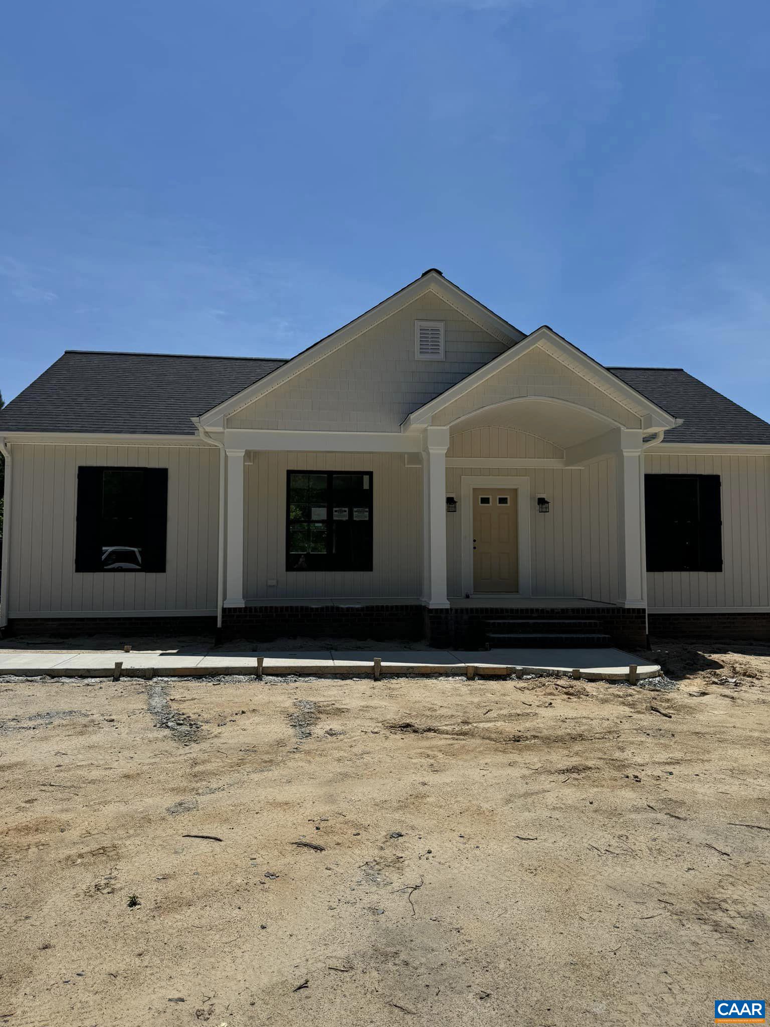 a front view of a house