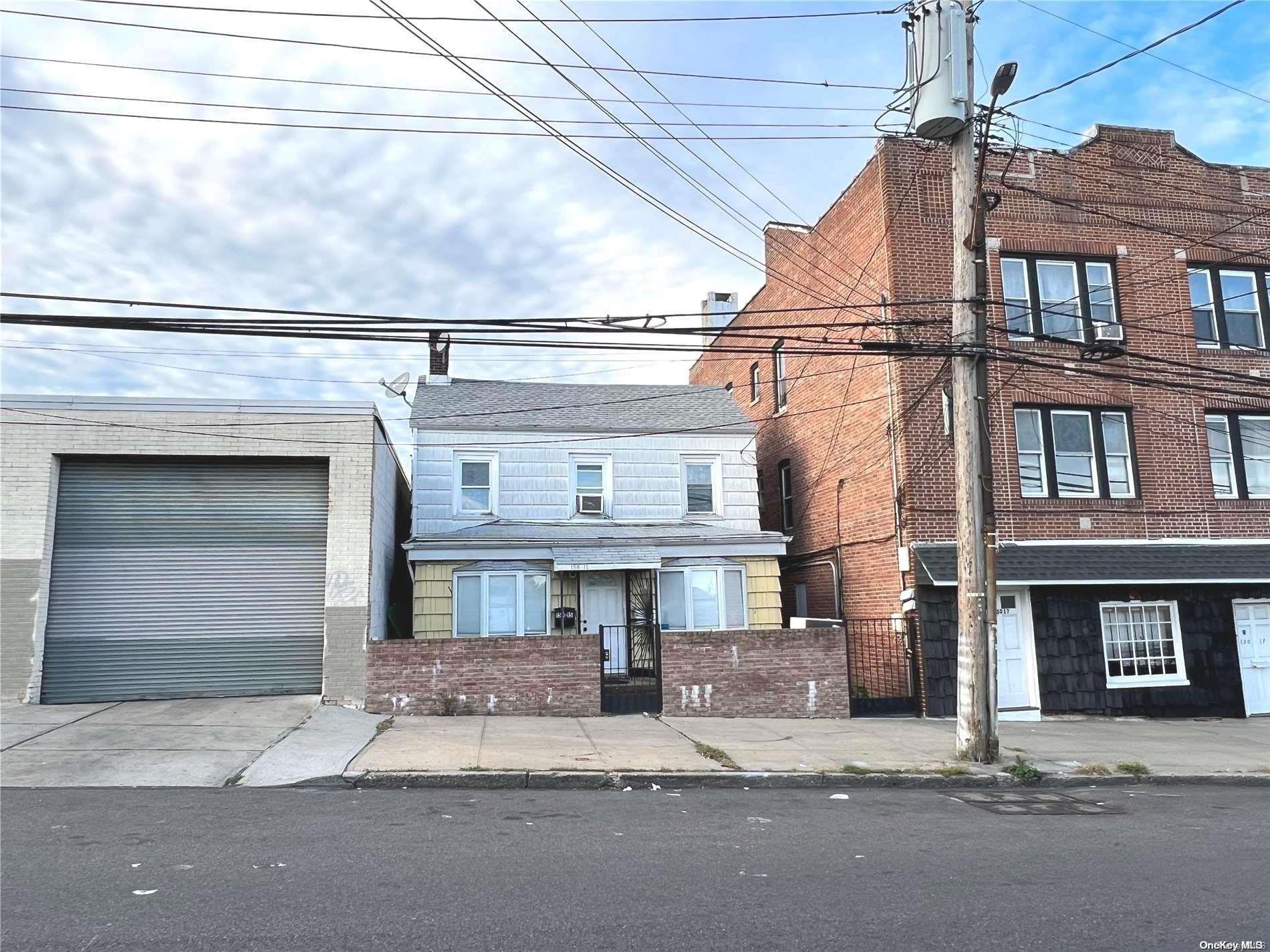 a view of a building with a street