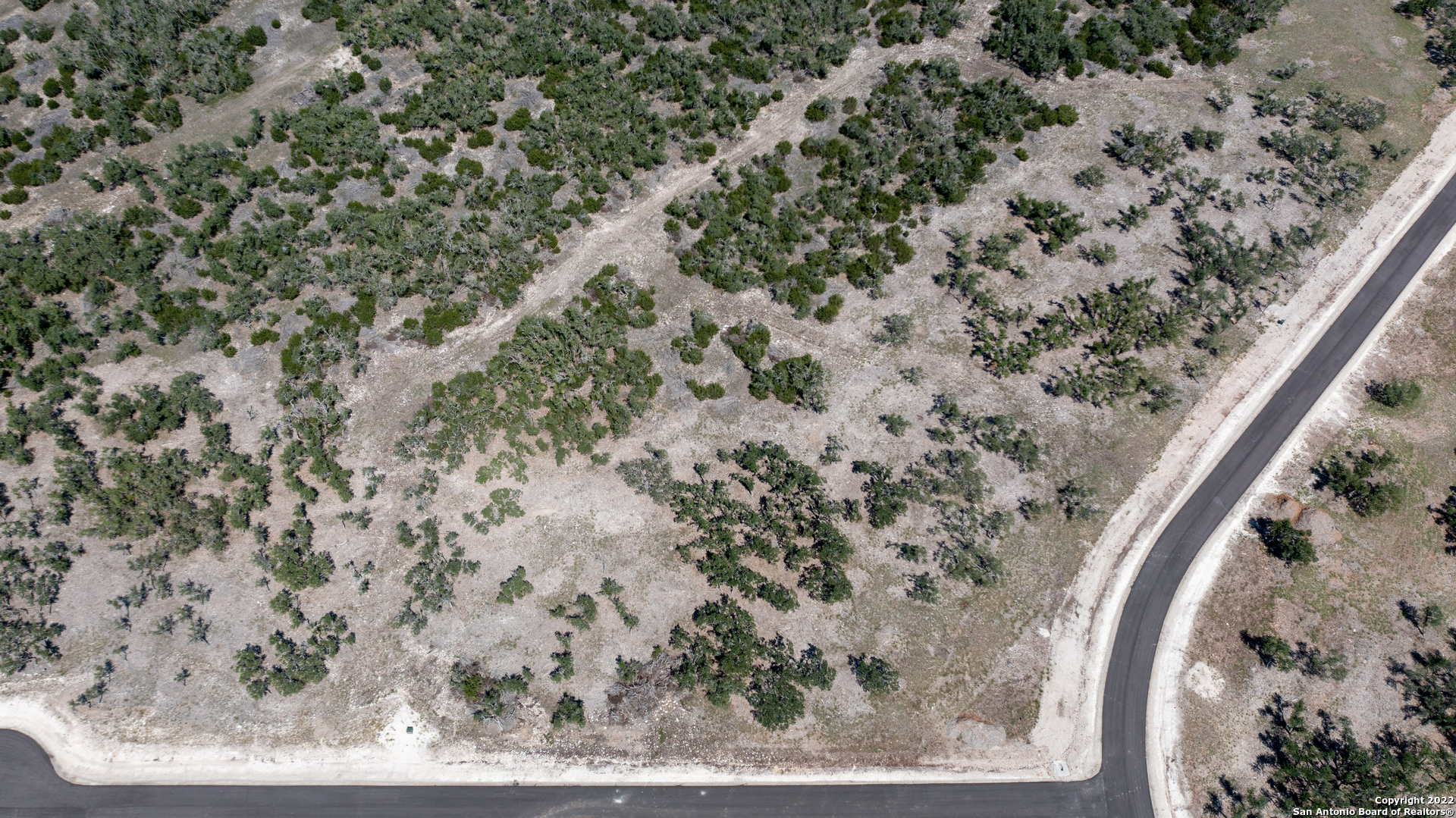 a view of a dry yard with wooden floor