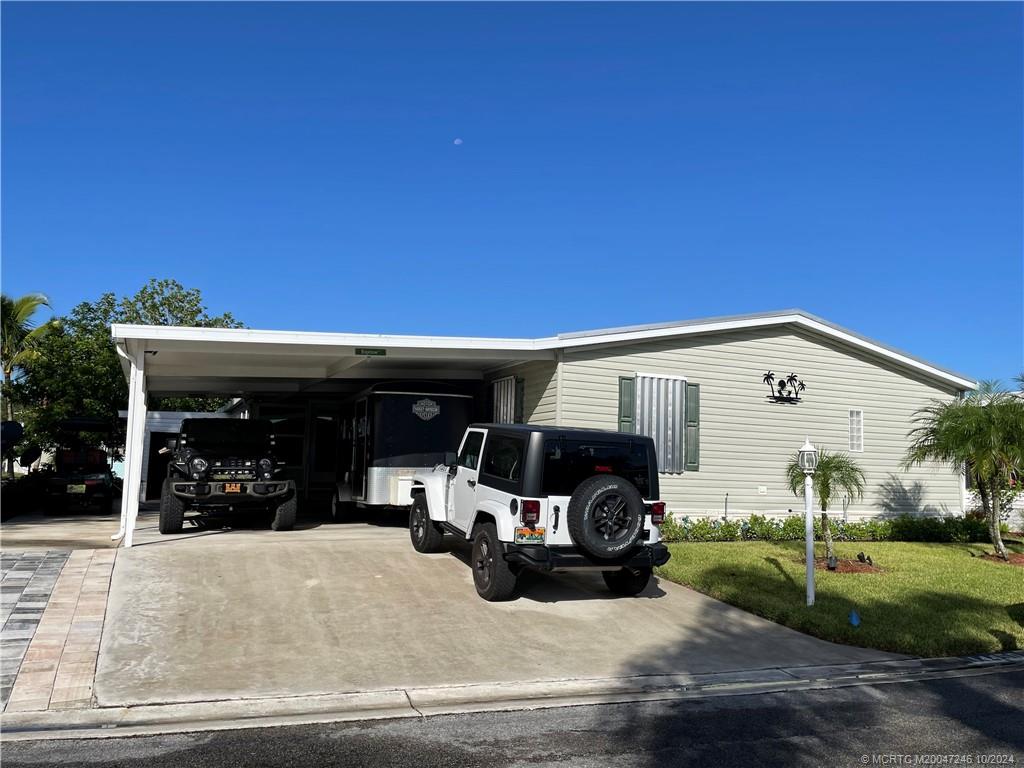 Double wide driveway