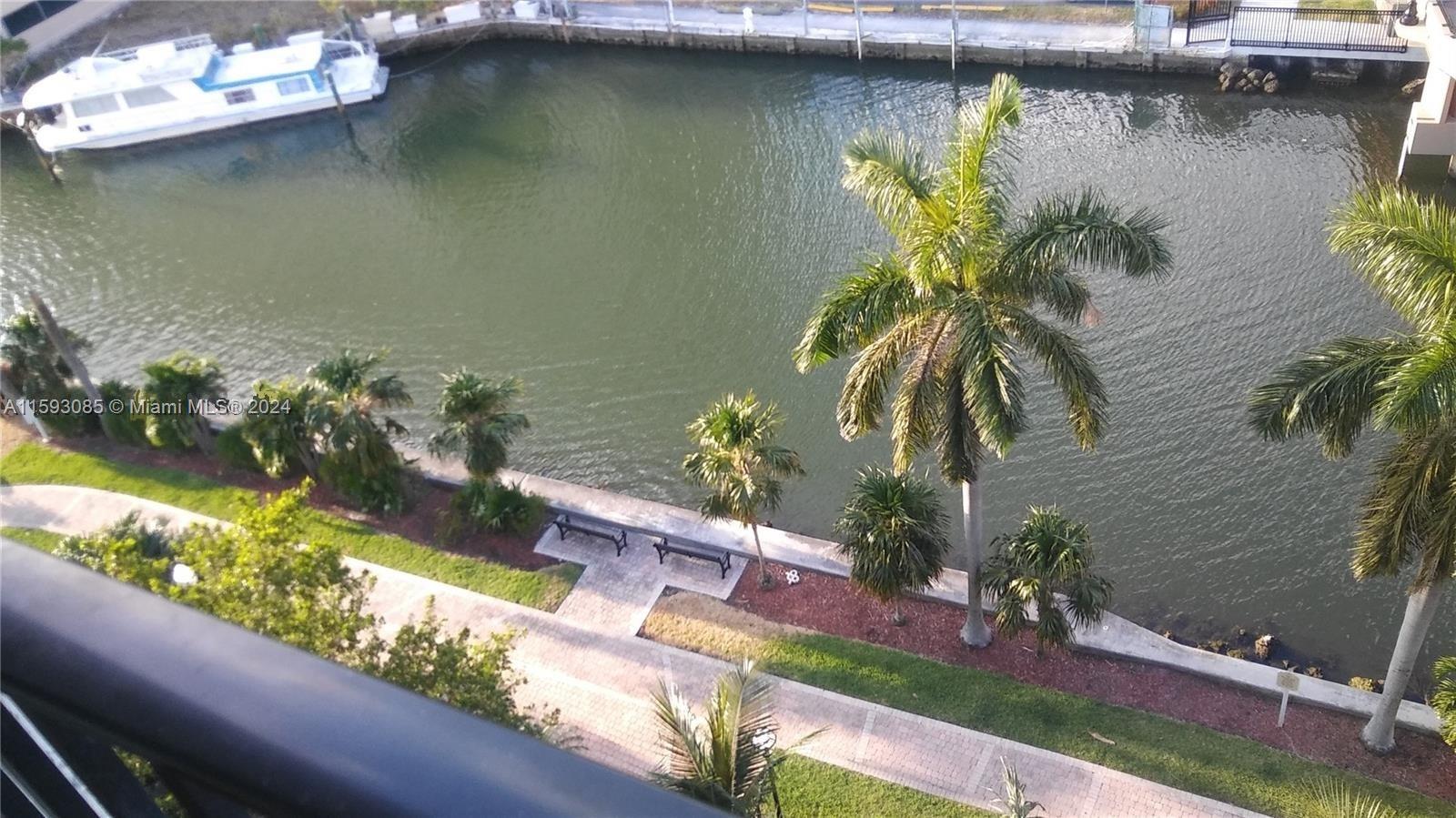 a view of a lake from a balcony