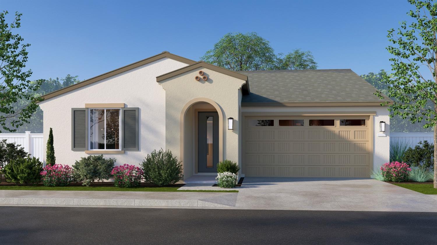 a front view of a house with yard